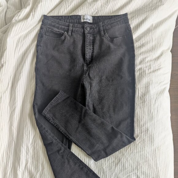 Performance Denim High Rise Skinny - Black - Picture 2 of 3